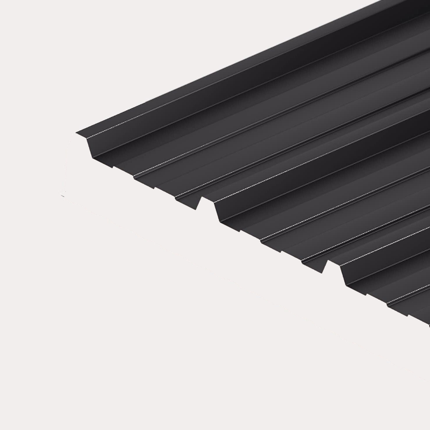 Anthracite box profile roof sheet